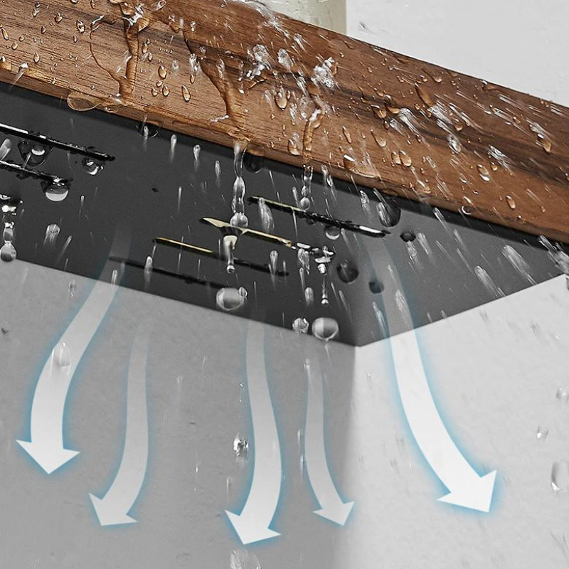 Etagere murale bois clair et blanc ~ WOOD CB