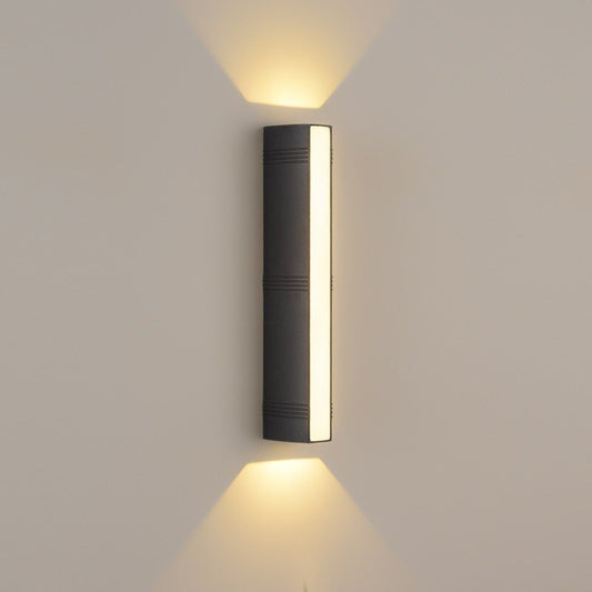 applique murale extérieur noir mat - lumière blanc chaud