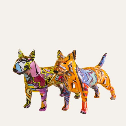 Bull Terrier Street-Art - Figurine décorative