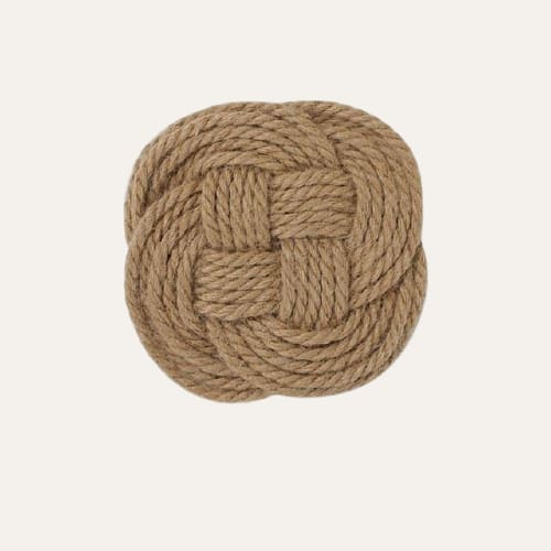 Dessous de verre en macramé bohème ~ BOHEMIAN Fleur tressée