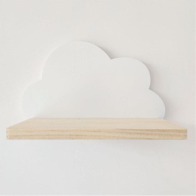 Etagère enfant nuage en bois ~ CLOUDY Blanc
