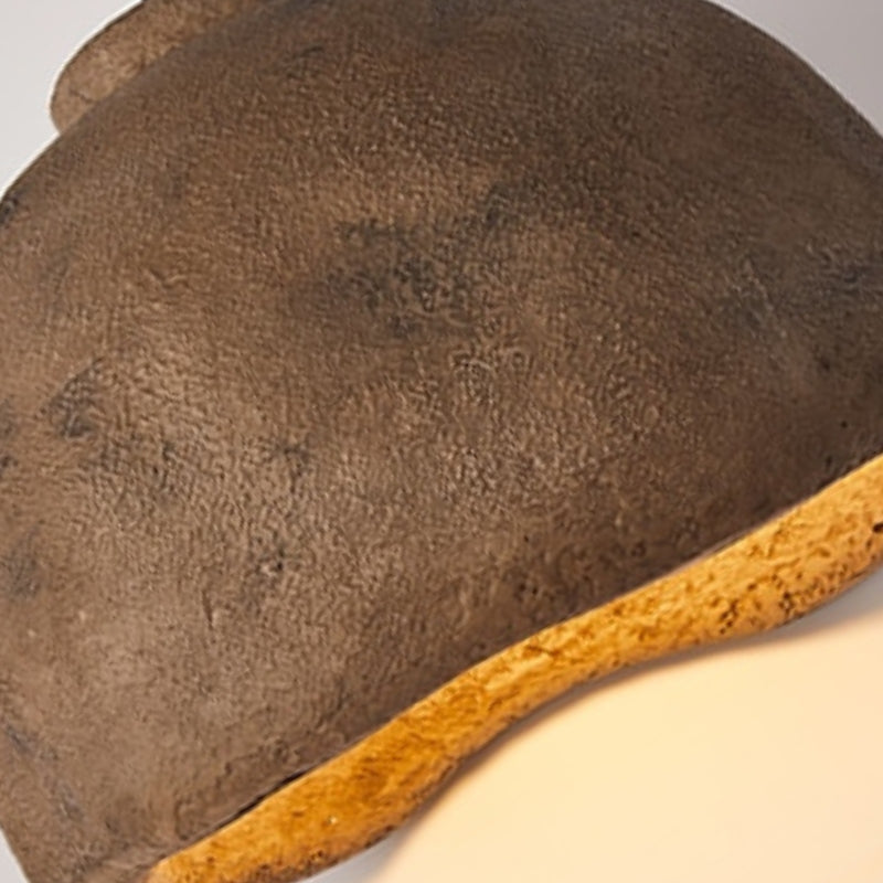 luminaire suspendu marron - vue de près