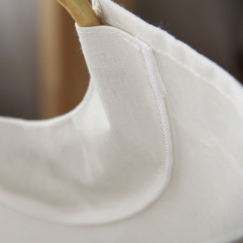 panier a linge blanc lin coton