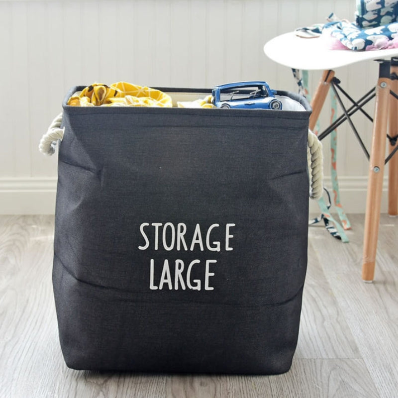 corbeille a linge noir