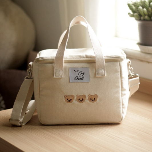 Sac à langer isotherme ourson ~ TEDDY BEAR beige