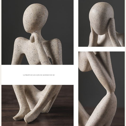 Sculptures abstraites de penseur ~ MEDIT