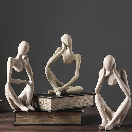 Sculptures abstraites de penseur ~ MEDIT