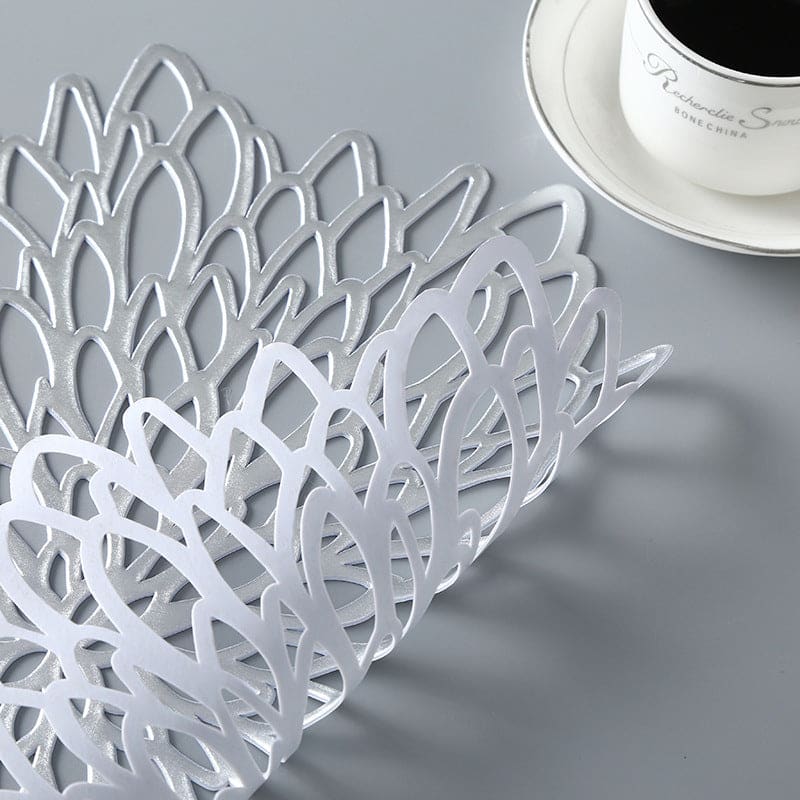 Sets de table rosace en PVC ajourés ~ FLEURIS