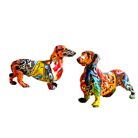 Teckel Street-Art - Figurine Décorative