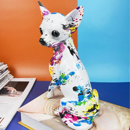 Statuette chihuahua sans poil ~ TACHE
