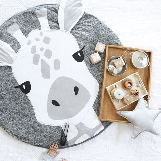 Tapis rond en coton girafe ~ SOPHIE