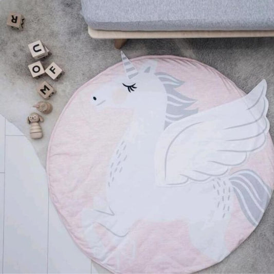 Tapis rond en coton licorne ~ ISIS