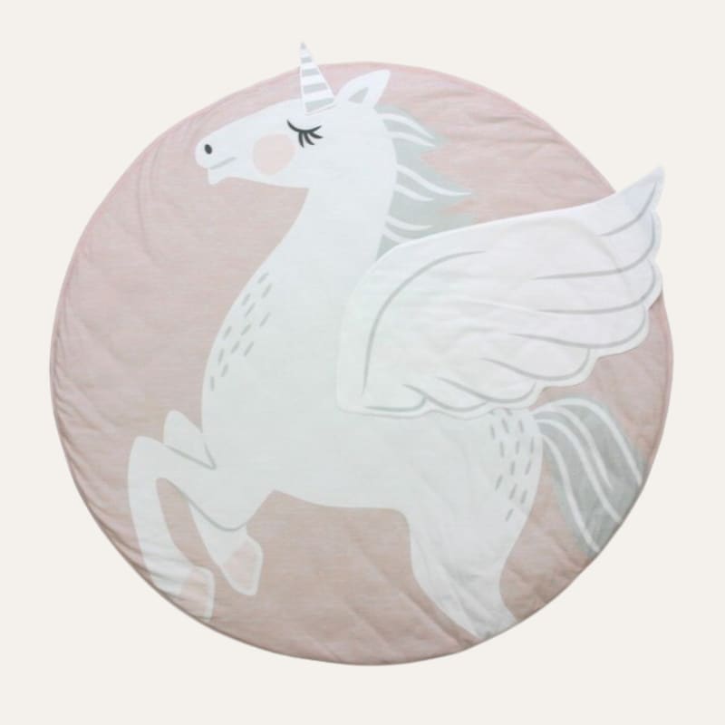 Tapis rond en coton licorne ~ ISIS