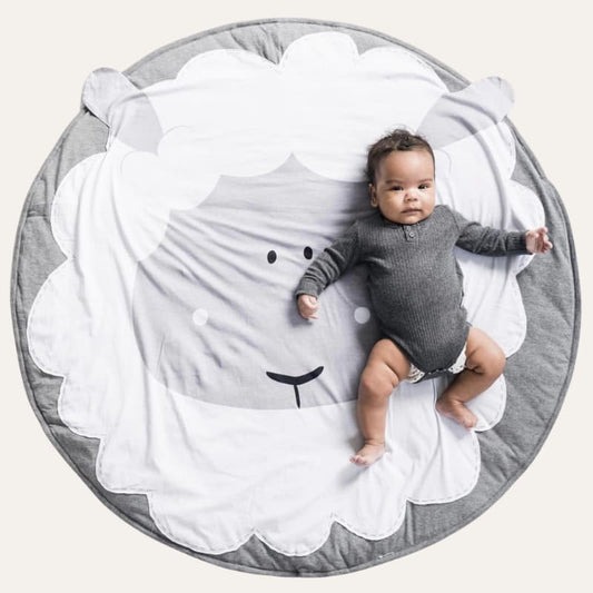 Tapis rond en coton mouton ~ DÉDÉ