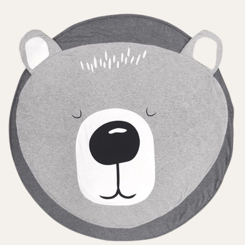 Tapis rond en coton ours ~ MARTIN