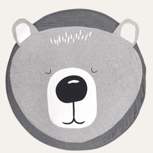 Tapis rond en coton ours ~ MARTIN