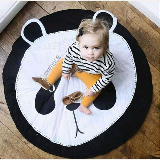 Tapis rond en coton panda ~ LUCAS