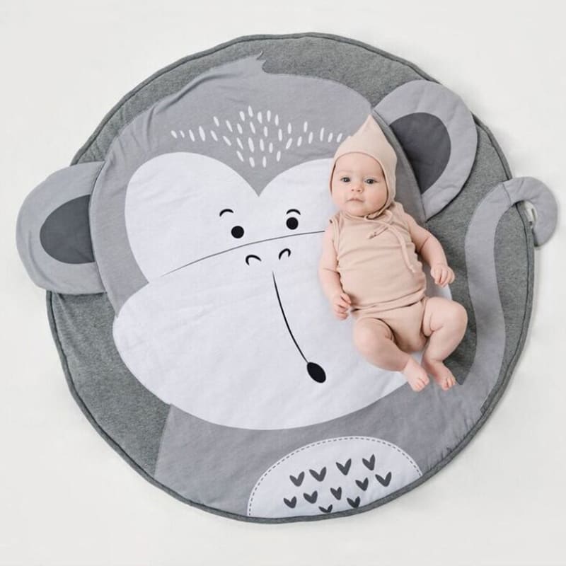 Tapis rond en coton singe ~ BABOUIN