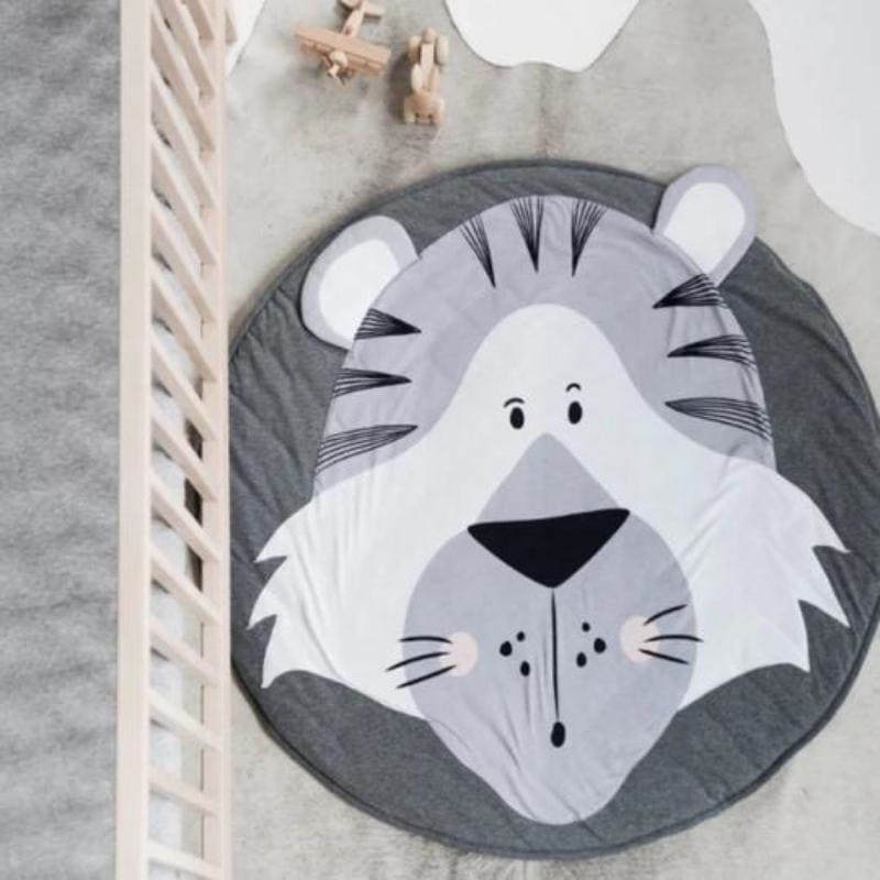 Tapis rond en coton tigre ~ RUFUS