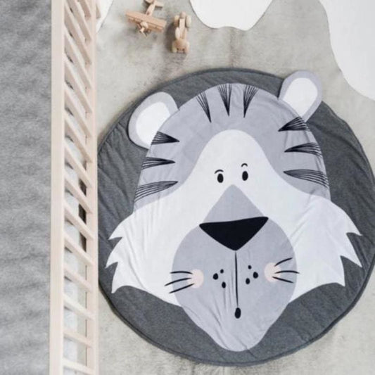 Tapis rond en coton tigre ~ RUFUS