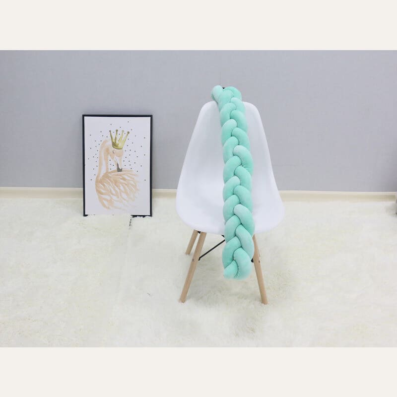 Tresse de lit chic bébé ~ ARC-EN-CIEL Turquoise / 2 mètres