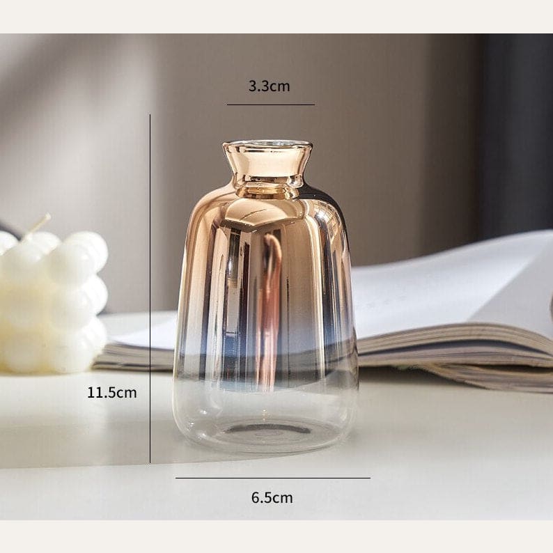 Vases en verre à reflets dorés ~ GOLD MIROR Hadid