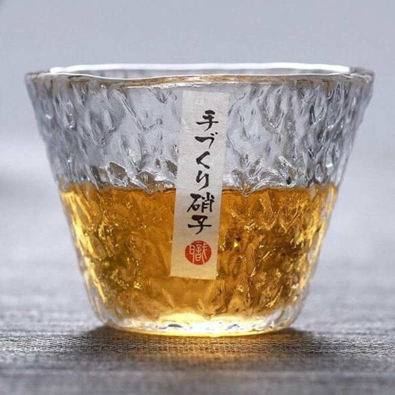 Japanisches gehämmertes Whiskyglas ~ JUN