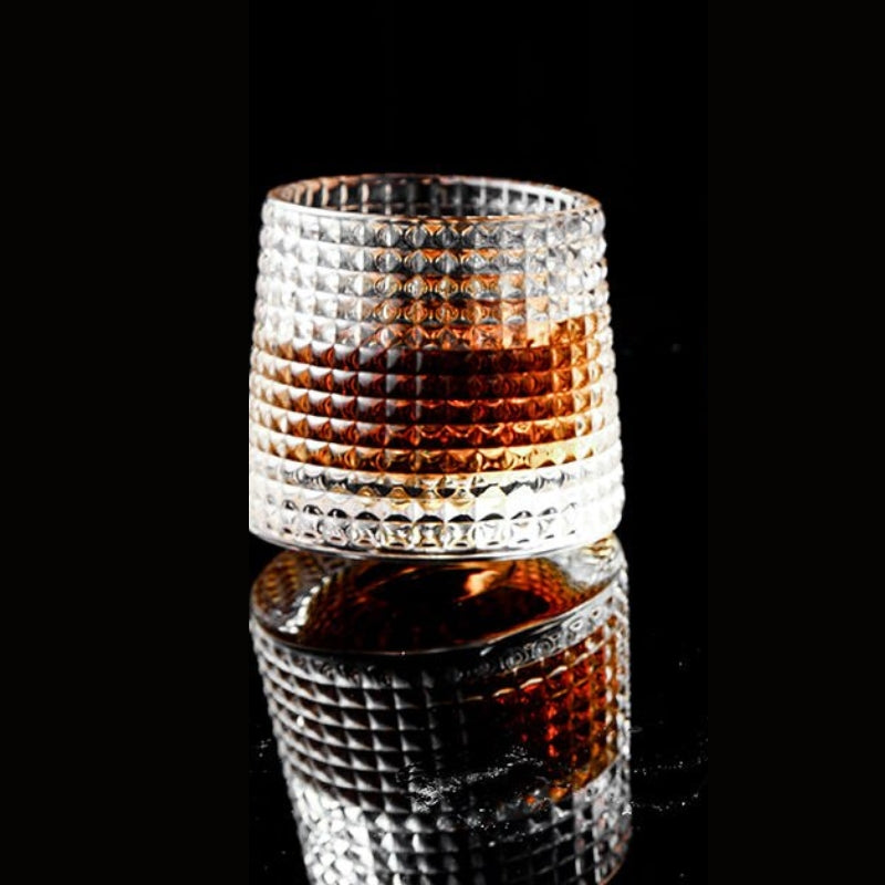 Lot de 3 verres à whisky ~ QUADRILLE