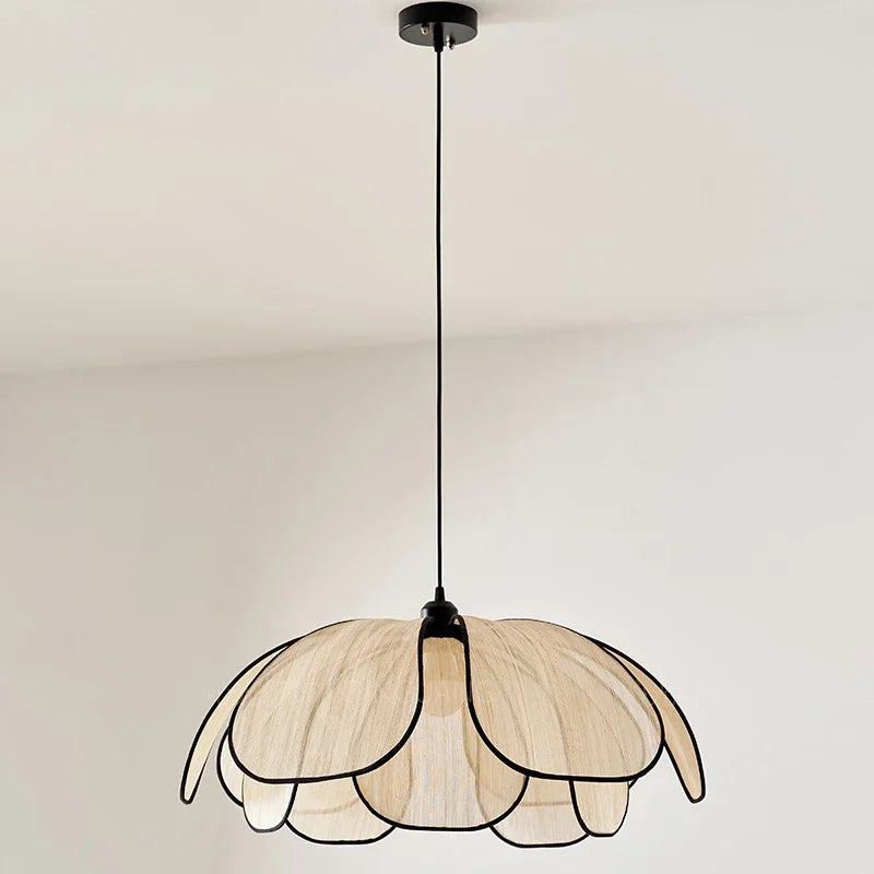 suspension luminaire en osier
