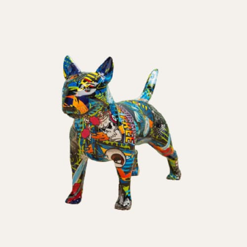 Bull Terrier Street-Art - Figurine décorative Rocky