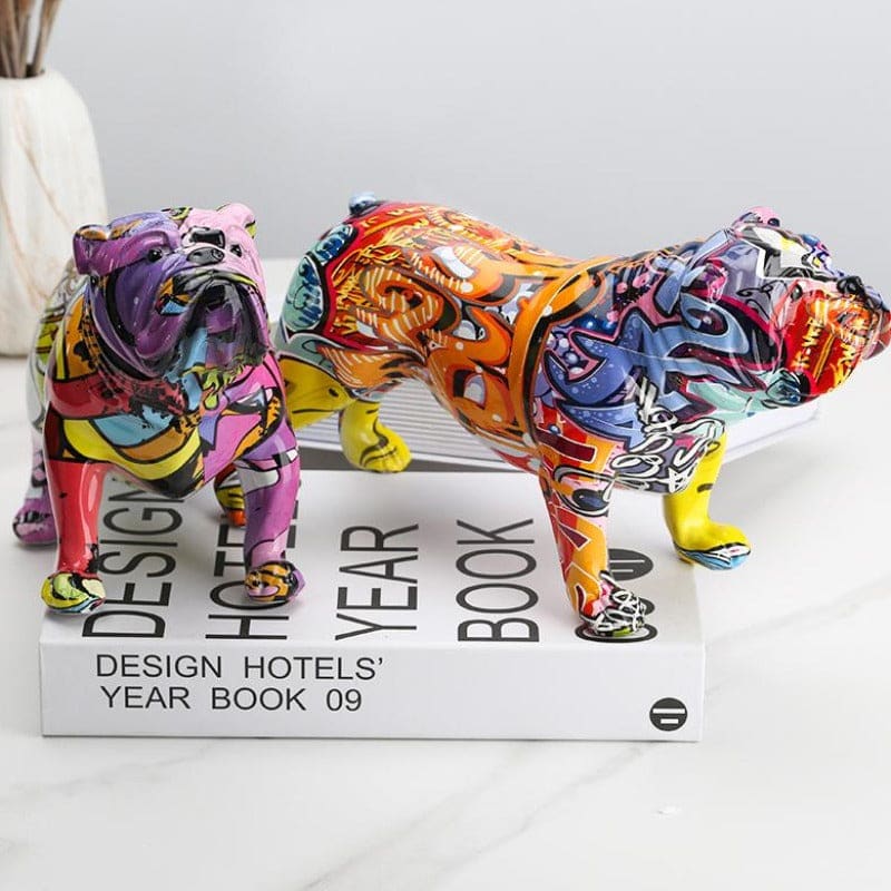 Bulldog Street-Art - Figurine Décorative
