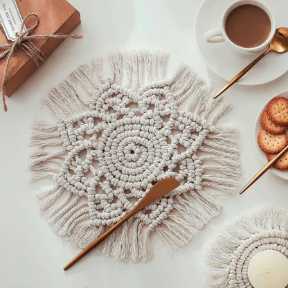 Napperons en macramé 6 styles ~ BOHEME-CHIC Rosace