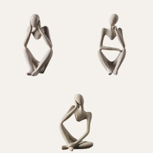 Sculptures abstraites de penseur ~ MEDIT