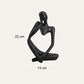 Sculptures abstraites de penseur ~ MEDIT Penseur noir - 