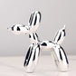 SNOUPY ~ Figurine chien-ballon effet miroir Argent / Moyen: 