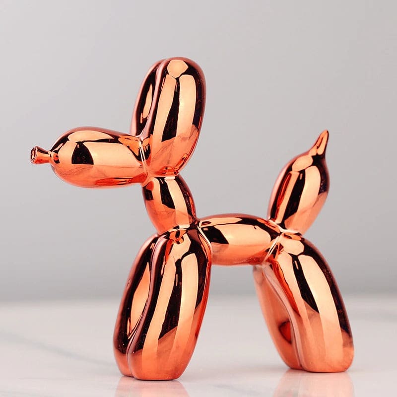 SNOUPY ~ Figurine chien-ballon effet miroir Orange / Moyen: 