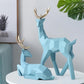 statue cerf  bleu