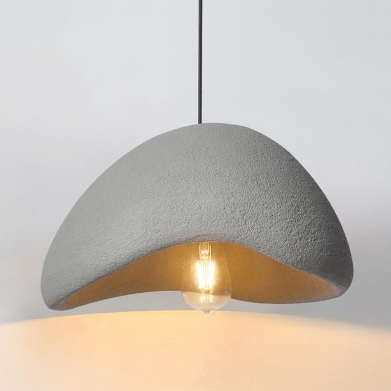 Suspension luminaire design ~ ELIN Gris 30 cm / Blanc froid