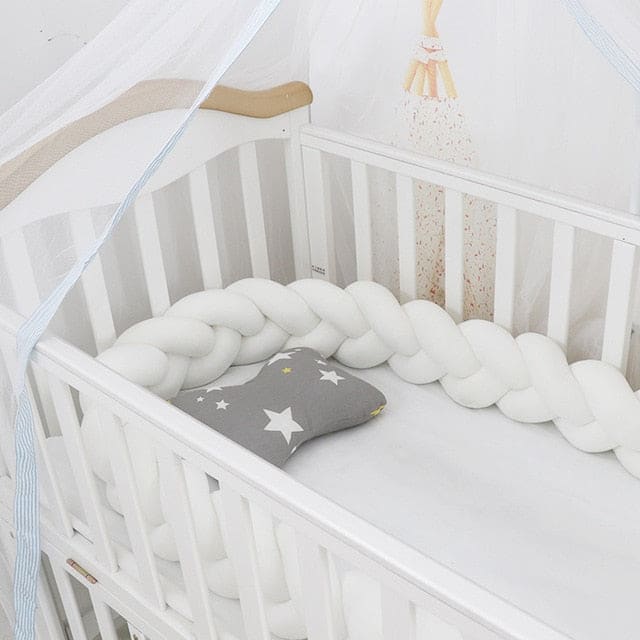 Tresse de lit chic bébé ~ ARC-EN-CIEL Blanc / 2 mètres