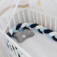 Tresse de lit chic bébé ~ ARC-EN-CIEL Bleu ciel - Blanc & 