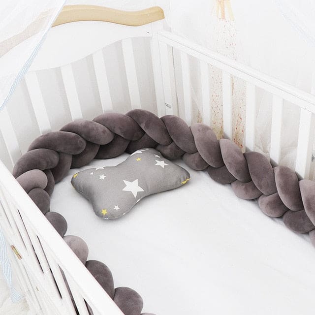 Tresse de lit bébé universelle - STELLA gris TU Gris