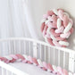 Tresse de lit chic bébé ~ ARC-EN-CIEL Rose - Blanc & soutenu