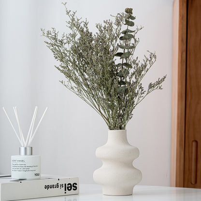 vase décoratif scandinave écru