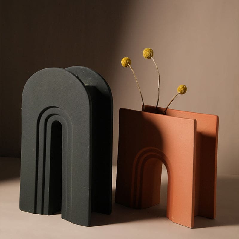 Vases en céramique à formes géométriques ~ GÉOMETRIC’ART