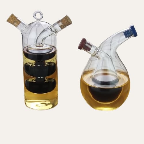 VINOIL ~ Huiliers-Vinaigriers 2 en 1 Lot de: 150ml et 280 ml